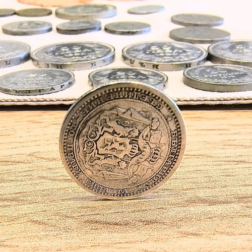 Bulgarian silver coin 50 stotinki 1883 like new