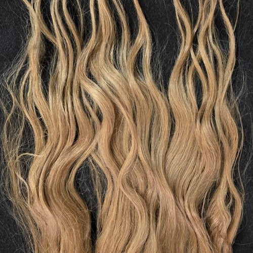 Natural hair weft No. 9.0 blonde 120×50cm new