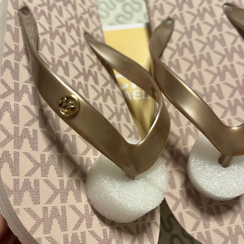 Michael Kors slippers brand new, sizes 36-37, beige and gold