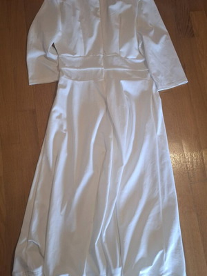 Ασπρο φόρεμα σαν καινούργιο, μέγεθος L / 40 / 12
