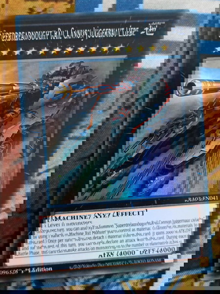 1) Superdreadnought Rail Cannon Juggernaut Liebe (Super Rare, Yugioh)