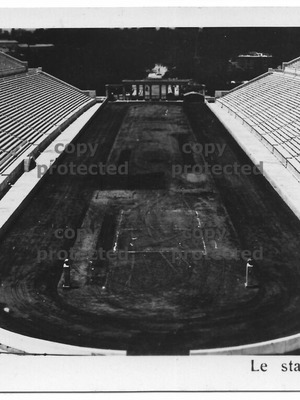 Photographic postcard Panathenaic Stadium used, 1940-1950