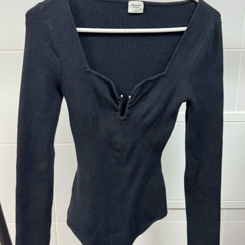 Bodysuit Abercrombie & Fitch size S like new, black