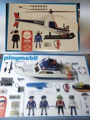 Playmobil σετ αστυνομίας και λιμενικού μεταχειρισμένο με κουτιά 3190 & 3908