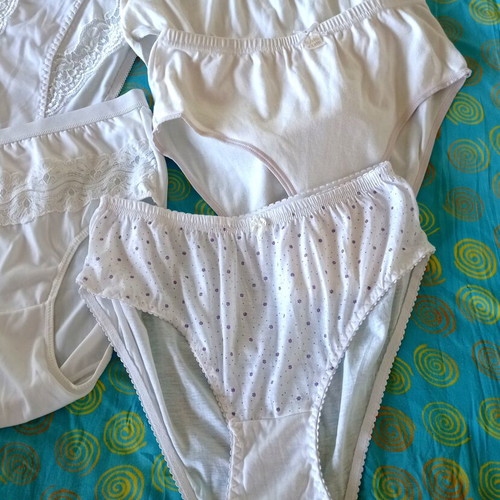 Women's white underwear pack XL-XXL new, 5 pieces