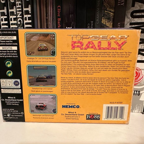Top Gear Rally Nintendo 64 used, complete