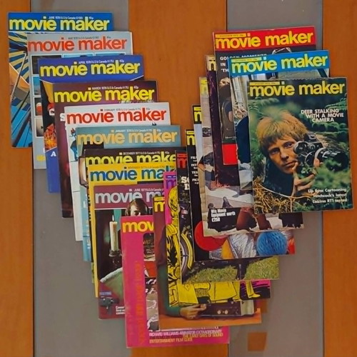 MovieMaker magazines like new, set of 20, 70s super 8mm cinema