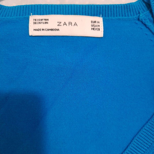 Zara blue pullover like new, size M