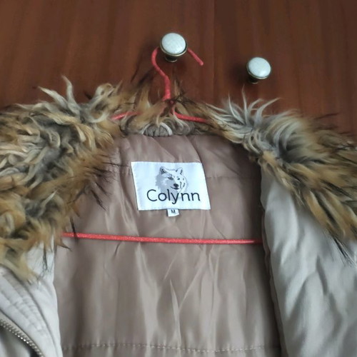 Beige jacket used with fur, size M Celestino