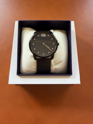 Movado Bold Ion Plated Stainless Steel Quartz Watch new, black