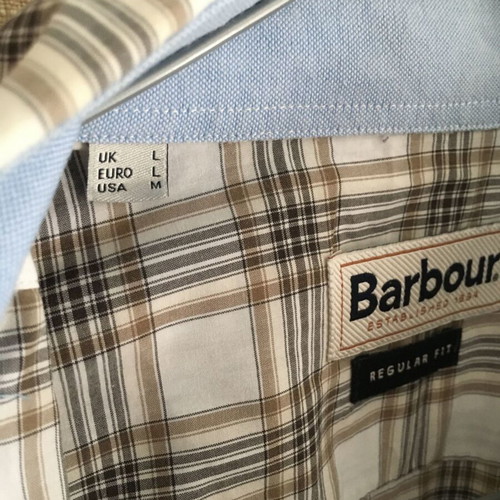 Barbour tartan shirt size L like new, 100% cotton
