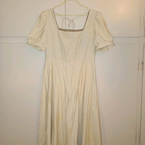Midi romantic dress lemon used, large, Zara