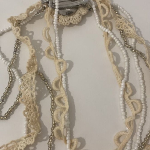 Handmade necklace/pin vintage like new