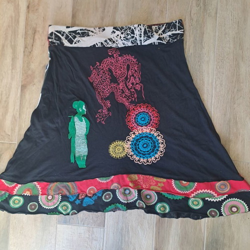 Desigual skirt used, multicolor, size L