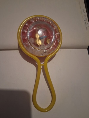 Rattle 70s Greek bone-like no3 new
