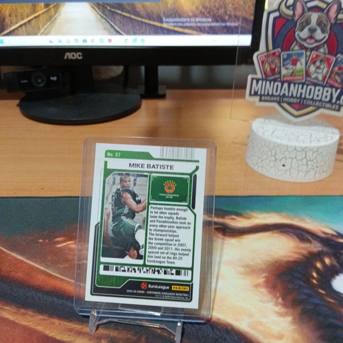 Mike Batiste Game Ticket Green Crackle Prizm Card Serial Numbered 012/125