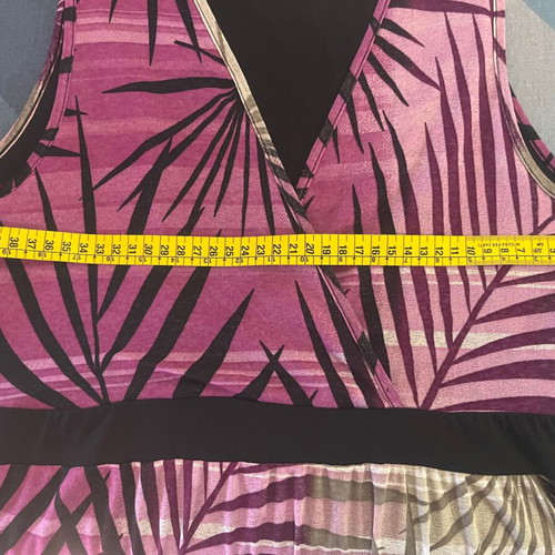 Via Appia dress with scarf set L like new, multicolor