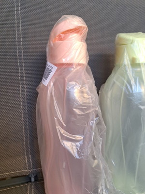 Tupperware 500ml bottles new with spout