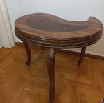 Wooden carved tables like new, set of 3 with unique shape