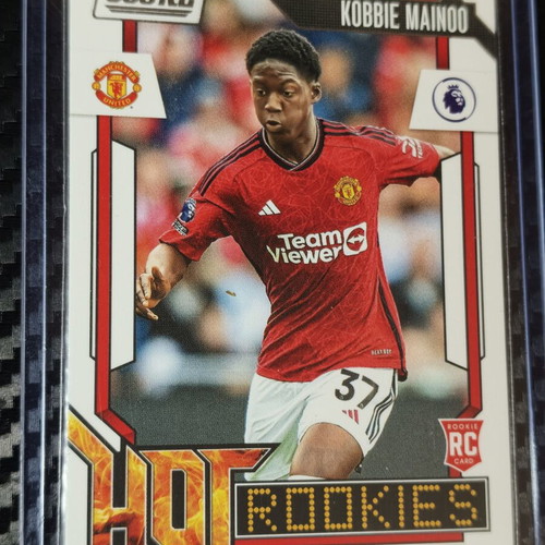 2023/24 Panini Score Premier League Kobbie Mainoo Hot Rookies RC card