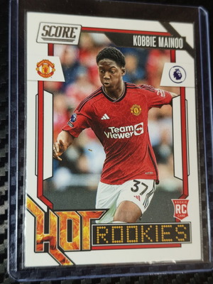 2023/24 Panini Score Premier League Kobbie Mainoo Hot Rookies RC card