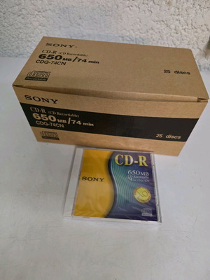 Sony CD-R 650CM CDQ-74CN σφραγισμένα, πακέτο 24 τεμαχίων