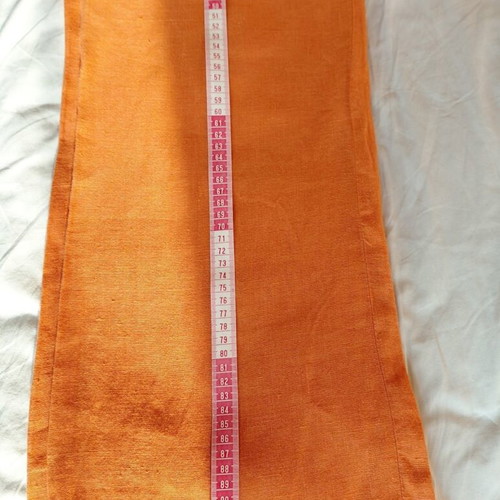Vintage linen pants XS, like new, orange