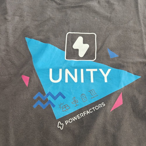 Corporate t-shirt used, size L, blue