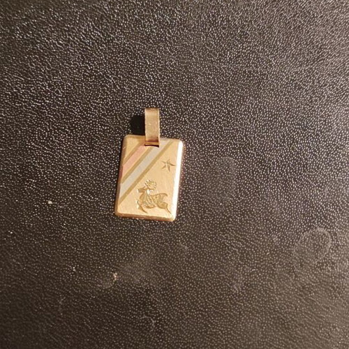 Zodio Gold Aries 14K pendant type Cartie new