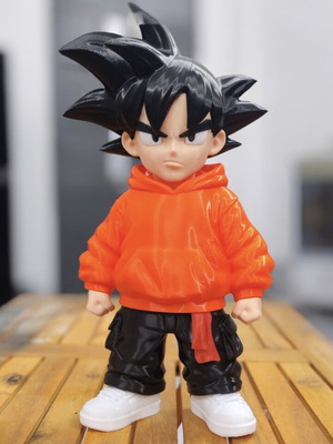 Goku Hypebeast Custom Figure 30cm like new, Dragon Ball Streetwear Edition