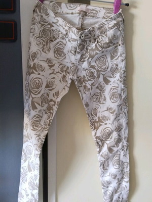 Smagli jeans women's regular elastic jeans like new, size XS, white