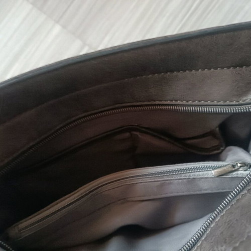 Women's handbag and shoulder bag like new, black-gray