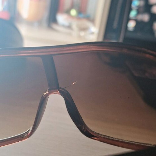 Prada sunglasses used, brown and red