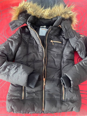 Orchestra Winter Jacket 140cm (10 years) Black like new with fur