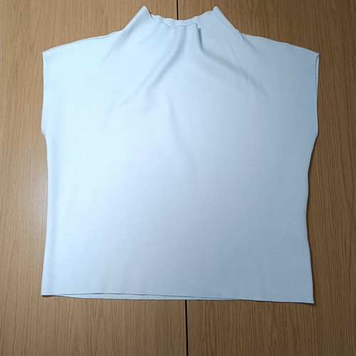 KRAMMA Athens knitted blouse loose turtleneck new, size S, ecru