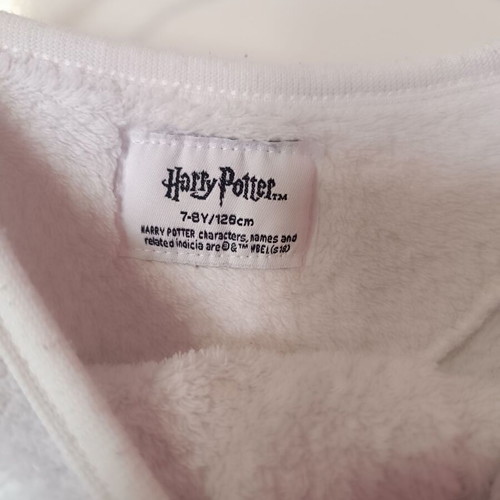 Harry Potter pajamas like new, for ages 7-8, white