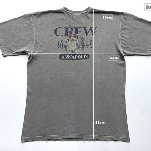 Men's Annapolis 1649 Crew T-Shirt used, gray, size XL/XXL