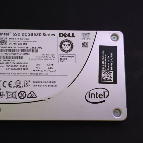 Intel SSD DC S3520 Series SATA 6Gbps 120GB SSD