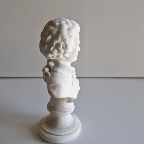 Small marble Mozart bust like new