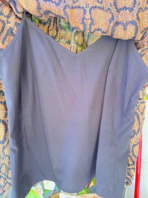 Women's blouse like new, size small, black and beige with tiger print