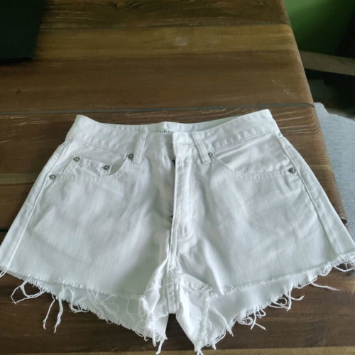 Τζιν σορτσάκι Pull & Bear καινούργιο, άσπρο, μέγεθος XS