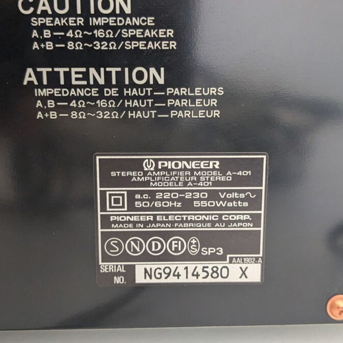 Hi-Fi Pioneer Kenwood Aiwa stereo system used, repair needed