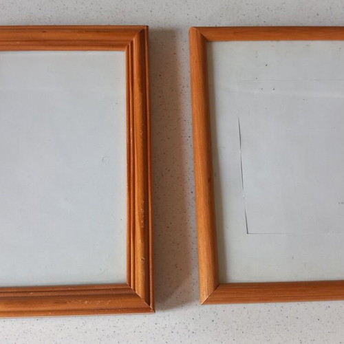 Photo frames new, wooden, set of 2 pieces