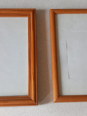 Photo frames new, wooden, set of 2 pieces