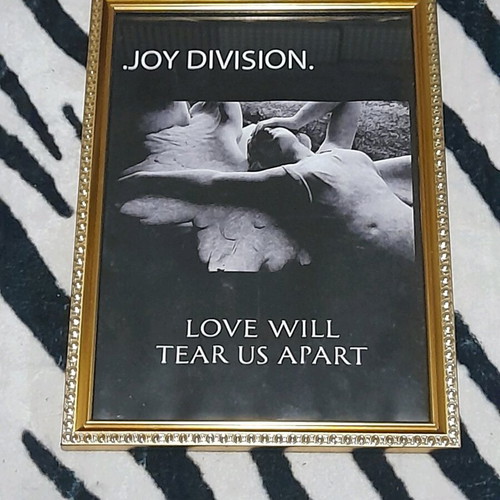 Joy Division poster with frame, new, 32×23cm