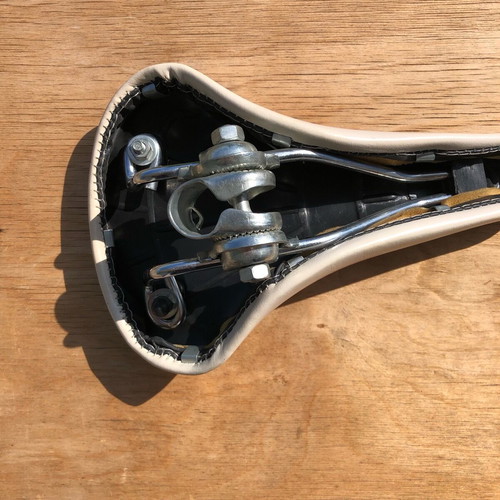 BMX Bicycle Saddle Cream Vintage new