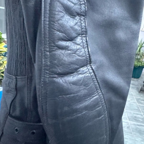 Network Skins leather motorcycle jacket and pants new, size 54