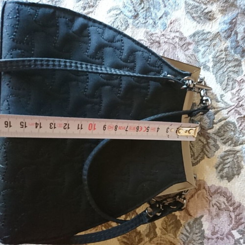 Evening bag C&S Cocco Sacco crossbody black like new with quilted design