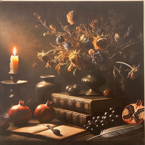 Diptych canvases with vintage aesthetic like new