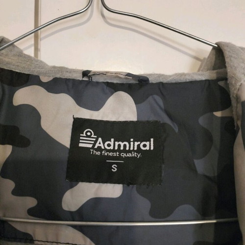Admiral lightweight jacket with hood like new, gray